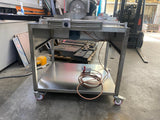 Taglierina per torrone vista posteriore con motore elettrico da 2200 W